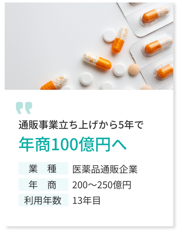 通販事業立ち上げから5年で年商100億円へ